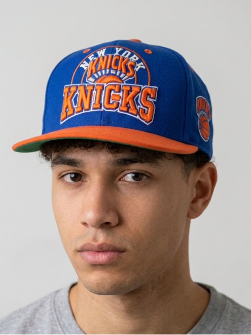 Vtg NewYork Knicks Hardwood Classics Vintage NBA Hat in Blue & Orange One Size